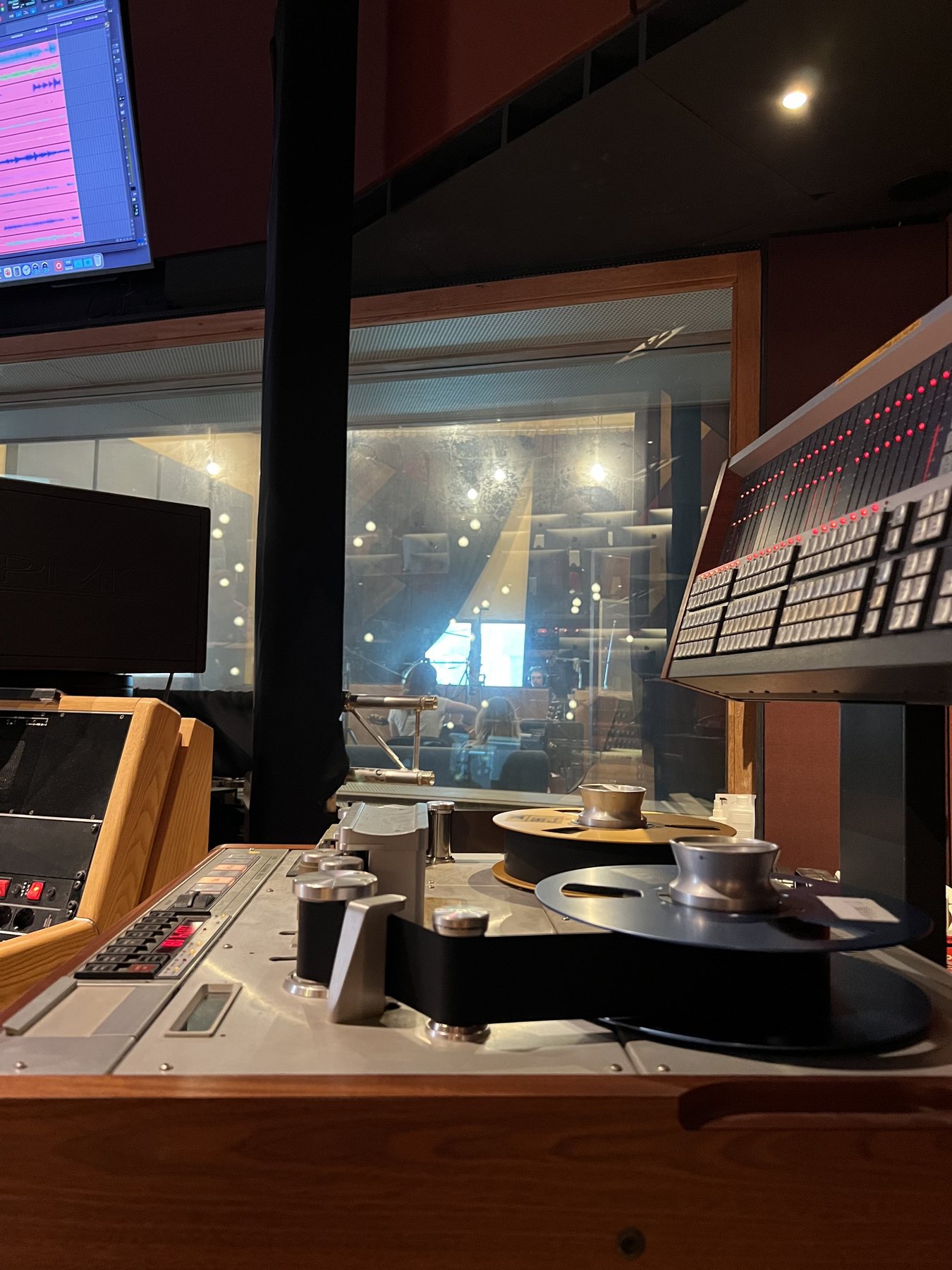 Studio tape machine during the Dorsy recording session, image 6 of 11